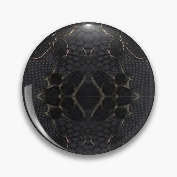 Item preview, Gold and Dark Grey Symmetric Floral Lace Pattern  designed and sold by LaceySkies.