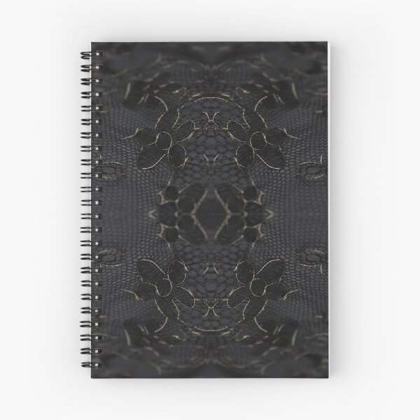 Item preview, Gold and Dark Grey Symmetric Floral Lace Pattern  designed and sold by LaceySkies.