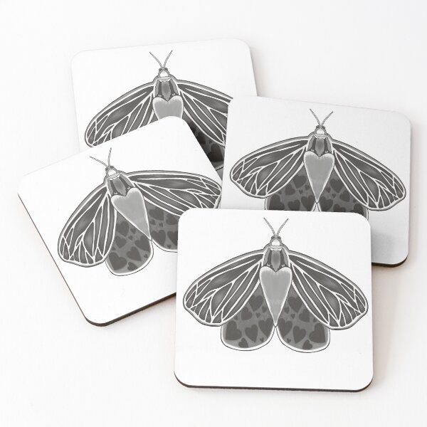 Item preview, Love hearts moth designed and sold by Almost Never.