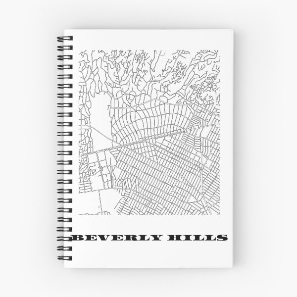 Item preview, Map of Beverly Hills Los Angeles Scandinavian Minimalist Line Drawing  designed and sold by Designedbysm.