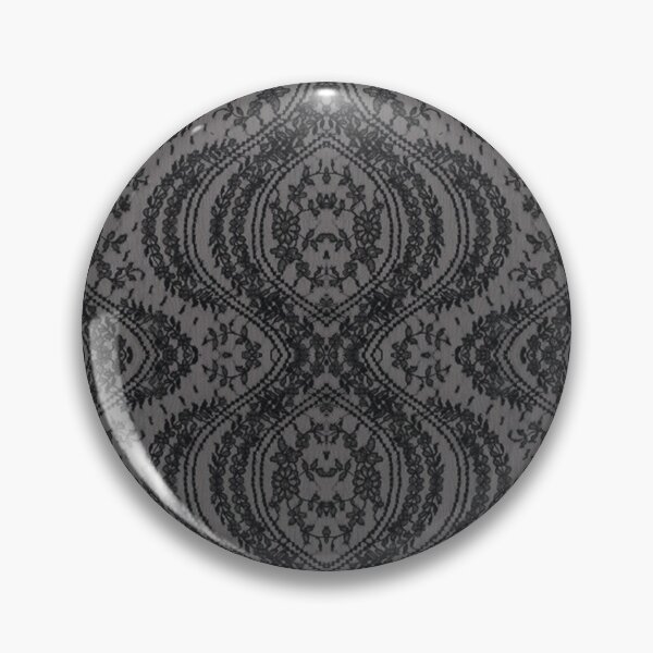 Item preview, Black and Grey Symmetric Floral Lace Pattern  designed and sold by LaceySkies.