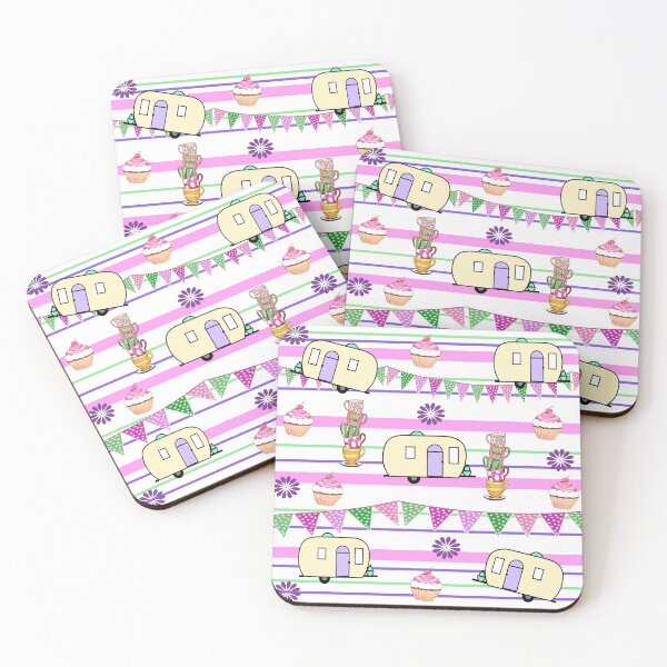 Item preview, Vintage Caravan Tea Party Ditsy Doodles designed and sold by OByD.