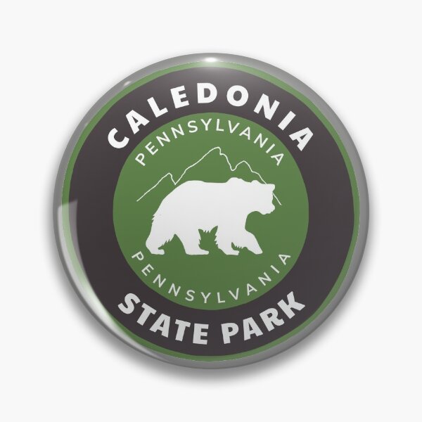 Item preview, Caledonia State Park Pennsylvania - PA Badge with a Mountain Bear Roundlet designed and sold by palmettodigital.