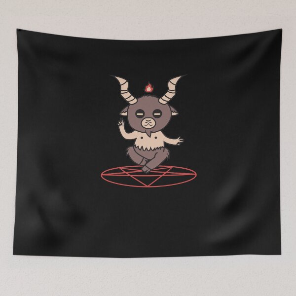 Item preview, Cute Sigil Baphomet Pentagram Occult Satanic Goat Head Devil designed and sold by enjoytheshirt.