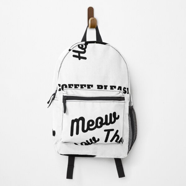 Item preview, Meow, Hello there! Coffee Please (Cat, black cat) designed and sold by Kiarasboutique.