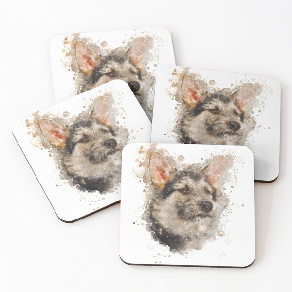 Item preview, Water part of the creative digital oil painting cute butterfly dog designed and sold by Nava Sophia.