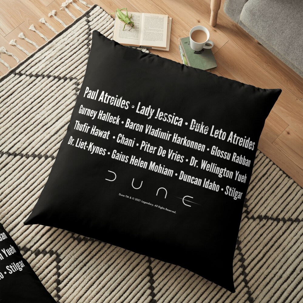 Dune movie characters Floor Pillow