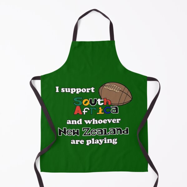 Item preview, I support South Africa and whoever New Zealand are playing rugby funny designed and sold by SolidEarthArt.