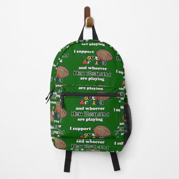 Item preview, I support South Africa and whoever New Zealand are playing rugby funny designed and sold by SolidEarthArt.