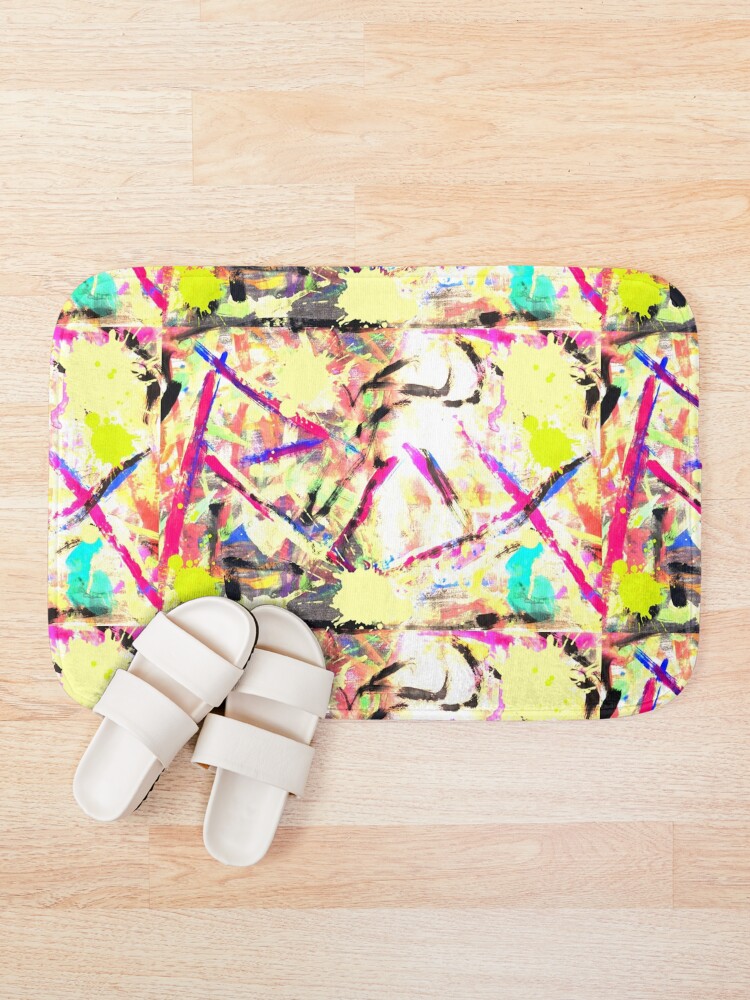 Thumbnail 1 of 6, Bath Mat, Abstract Rox designed and sold by Roxbuc.