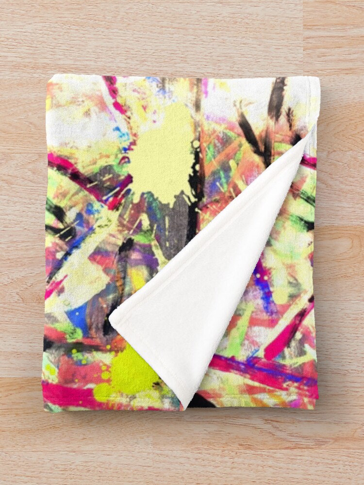 Thumbnail 3 of 6, Throw Blanket, Abstract Rox designed and sold by Roxbuc.