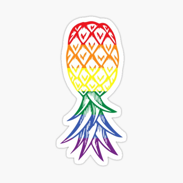 Item preview, Pineapple Upside Down  Rainbow  Lgbt Swinger designed and sold by habibatihmad.