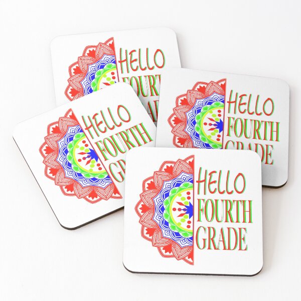 Item preview, HELLO Fourth Grade RED Graphic designed and sold by EdwardMonet.
