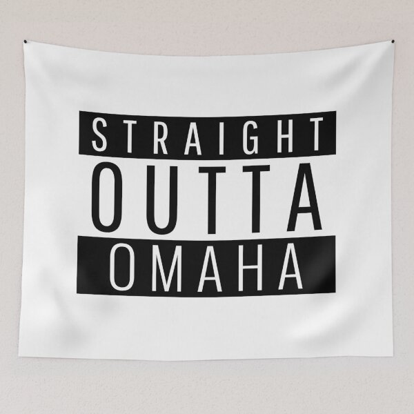 Item preview, Straight Outta Omaha Nebraska  designed and sold by Teelogic.