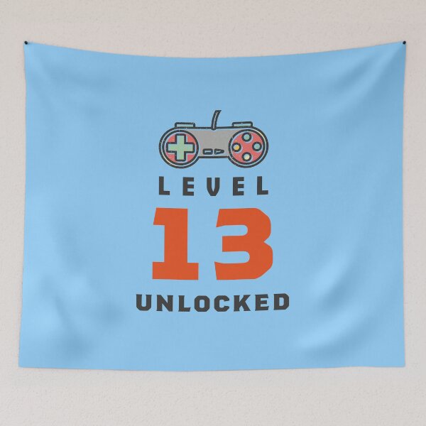 Item preview, Level 13 Unlocked Retro, Funny Video Gamer 13th Birthday Gift, 13 Years Old Vintage designed and sold by Boom-llqb.