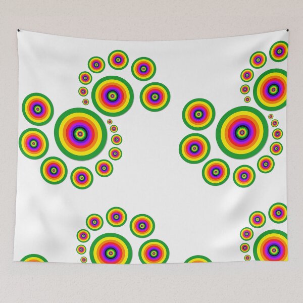Item preview, Rainbow Circle Pattern Design II Green designed and sold by San005Chau96.