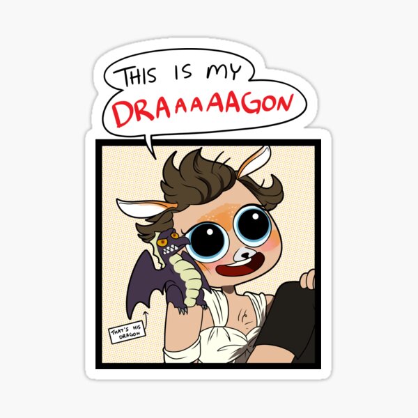 that's it that's his dragon Sticker