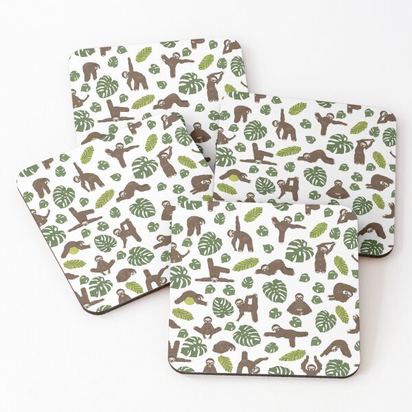 Item preview, Yoga Sloth Tropical Pattern Design designed and sold by Youpattern.