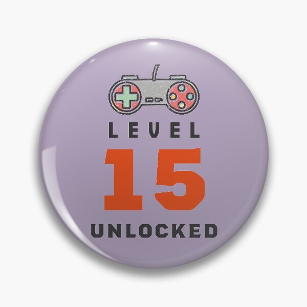 Item preview, Level 15 Unlocked Retro, Funny Video Gamer 15th Birthday Gift, 15 Years Old Vintage designed and sold by Boom-llqb.