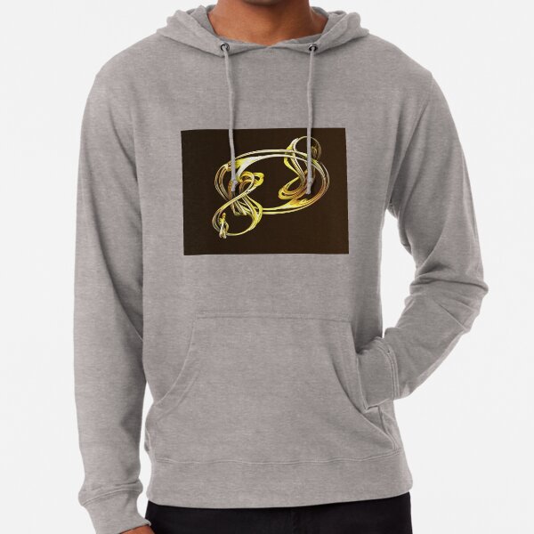 Gold and brown twist dragon Lightweight Hoodie