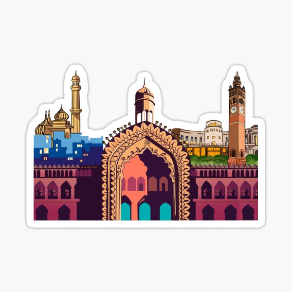 "Muskuraiye Lucknow" Sticker for Sale by DrishtiSrishti Redbubble