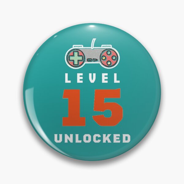 Item preview, Level 15 Unlocked Retro, Funny Video Gamer 15th Birthday Gift, 15 Years Old Vintage designed and sold by Boom-llqb.