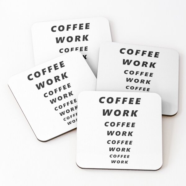 Item preview, Coffee Work for Coffee Lover Workaholic Black Text designed and sold by kmcs.
