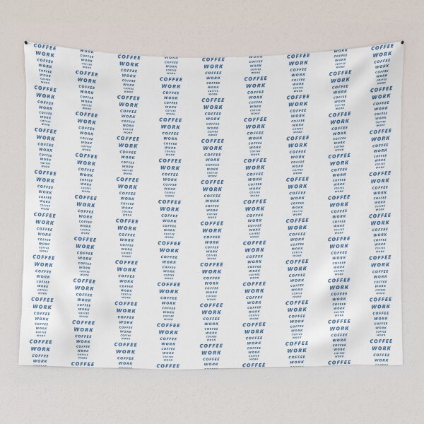Item preview, Coffee Work for Coffee Lover Workaholic Blue Text designed and sold by kmcs.