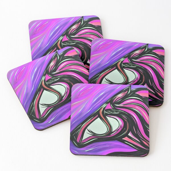Item preview, A Pink Horse Running Through Purple and Pink Wind designed and sold by KR Art Studio.