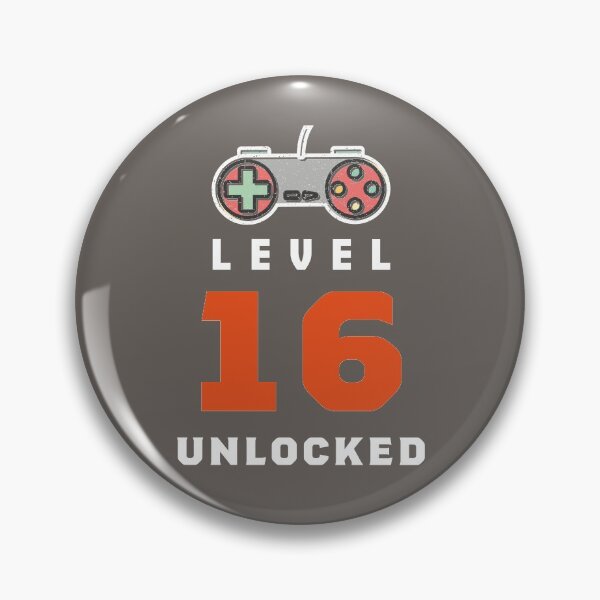 Artikelvorschau, Level 16 entsperrt Retro, lustiger Videospieler 16. Geburtstagsgeschenk, 16 Jahre alt Vintage entworfen und verkauft von Boom-llqb.