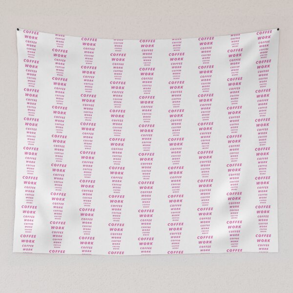 Item preview, Coffee Work for Coffee Lover Workaholic Pink Text designed and sold by kmcs.