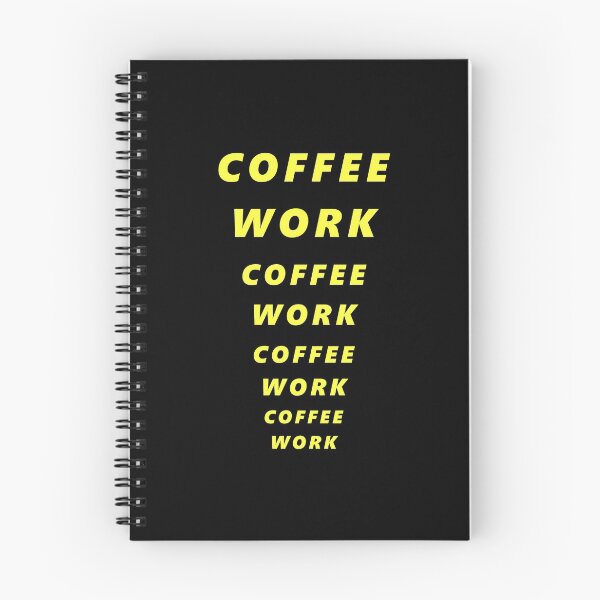Item preview, Coffee Work for Coffee Lover Workaholic Yellow Text designed and sold by kmcs.