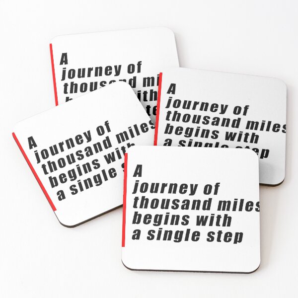 Item preview, A journey of thousand miles begins with a single step designed and sold by Berouita studio .