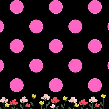 Artwork thumbnail, TW2US Summer Pink Polka Dot Floral by tw2us