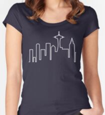 Seattle Skyline (Frasier) Women's Fitted Scoop T-Shirt