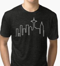 Seattle Skyline (Frasier) Tri-blend T-Shirt