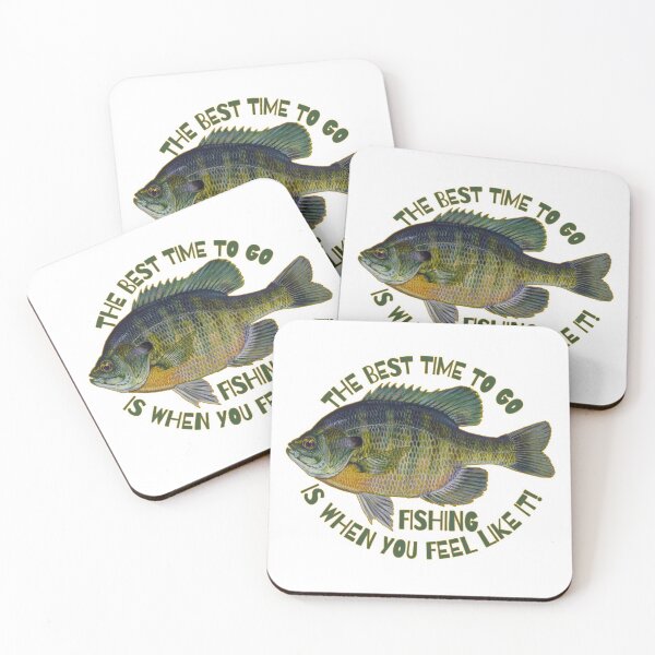 Item preview, The Best Time To Go Fishing Sticker and Magnets | Blue Gill | Cherie(c)2021 designed and sold by CheriesArt.