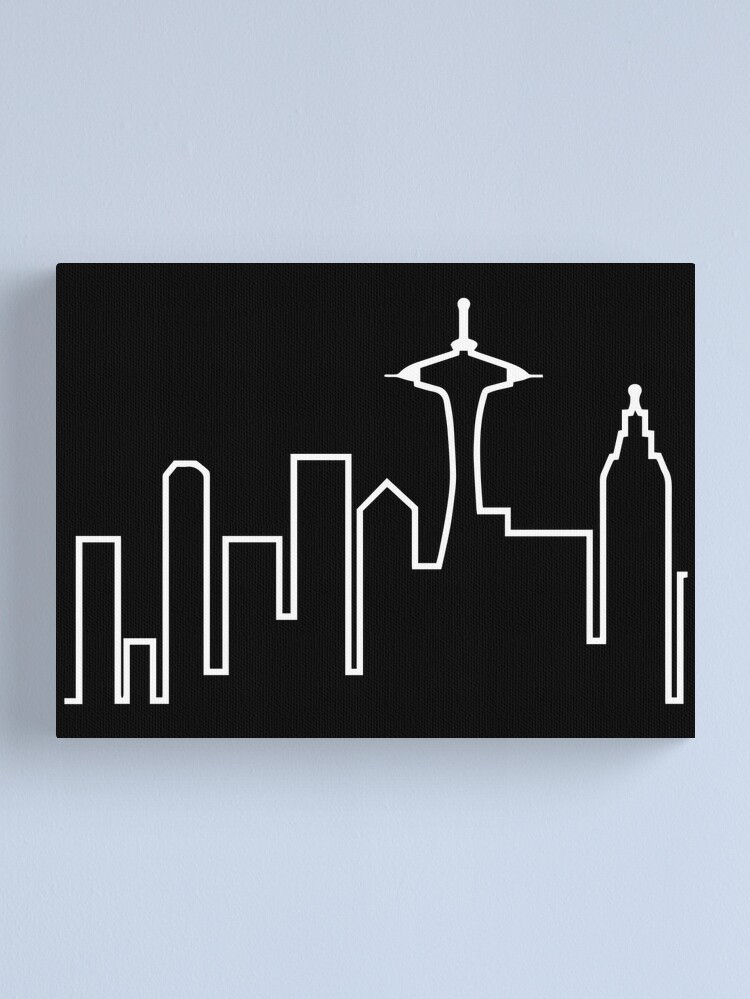 Alternate view of Seattle Skyline (Frasier) Canvas Print