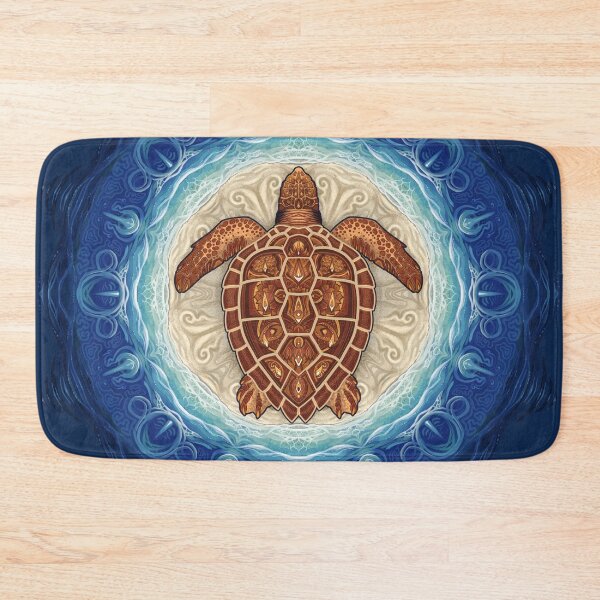 Item preview, Loggerhead Sea Turtle Mandala designed and sold by PaleoPanthera.