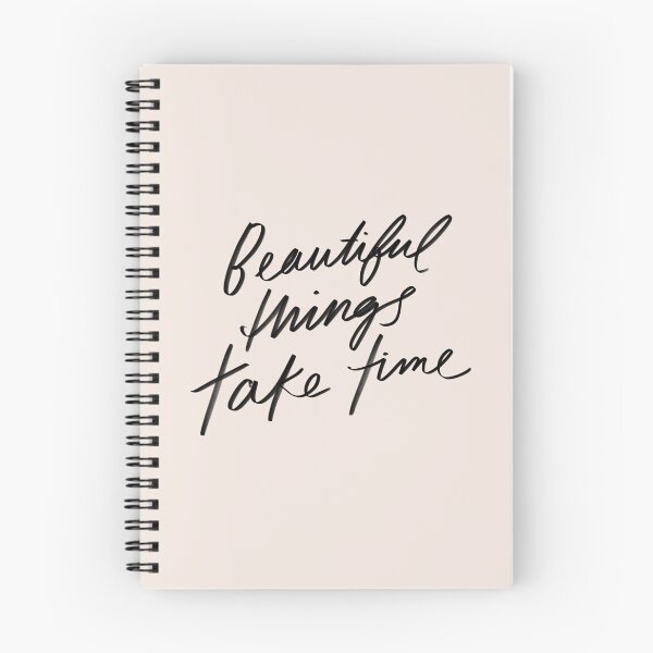 Item preview, Beautiful things take time - inspirational quote, hand-lettering simple lettering by Morgan Harper Nichols, MHN designed and sold by morgansgoods.
