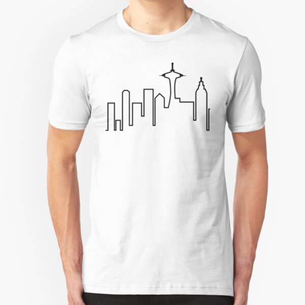 Seattle Skyline (Frasier) Slim Fit T-Shirt