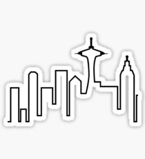 Seattle Skyline (Frasier) Sticker