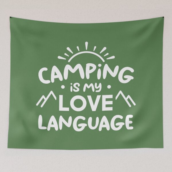 Item preview, Camping Is My Love Language (Green BG) designed and sold by FilipeFerreira.