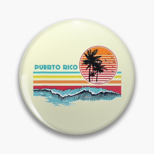 Item preview, Puerto Rico Retro Sunset Palm Tree Vintage 80's 70's Style designed and sold by ETIndustries.