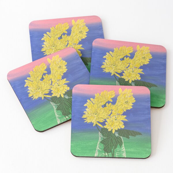 Item preview, Yellow chrysanthemums designed and sold by Ruth Breen Artwork .