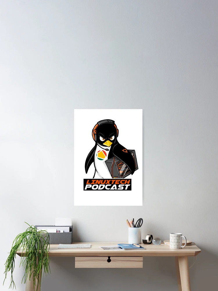 Aperçu 2 sur 3. Poster avec l'œuvre Premier logo Linuxtech créée et vendue par linuxtech.