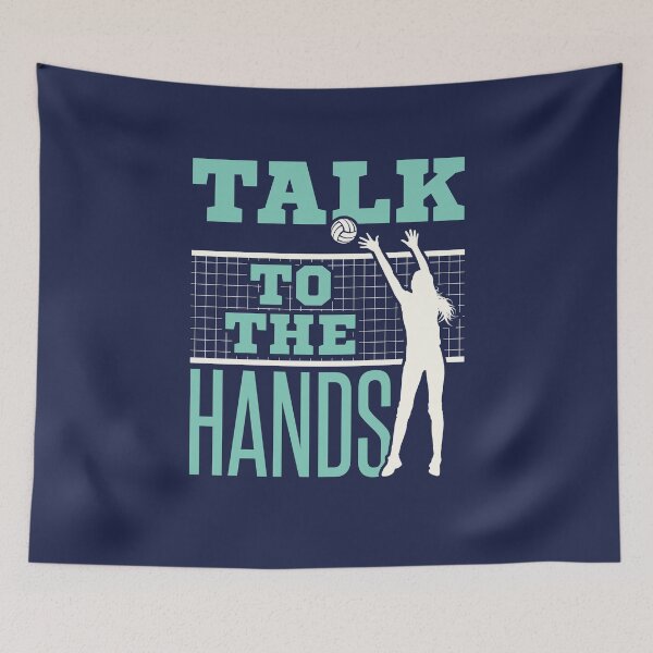 Item preview, Funny Volleyball Middle Blocker Talk to the Hands designed and sold by jaygo.
