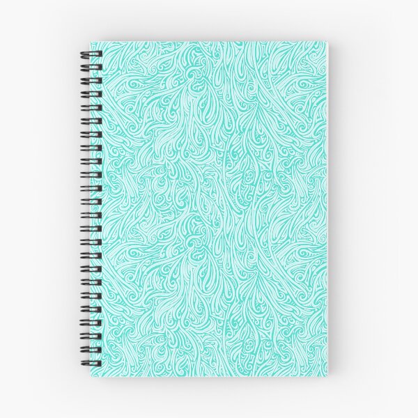 Item preview, Swirling Abstract Line Art in Shades of Blue designed and sold by MathenaArt.