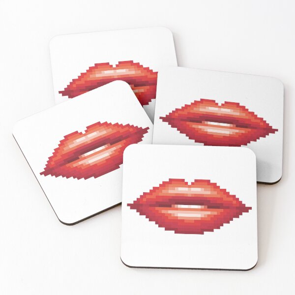 Item preview, Red lip, Pixel 8 bit, woman mouth designed and sold by Wissanu Mushtaprate.