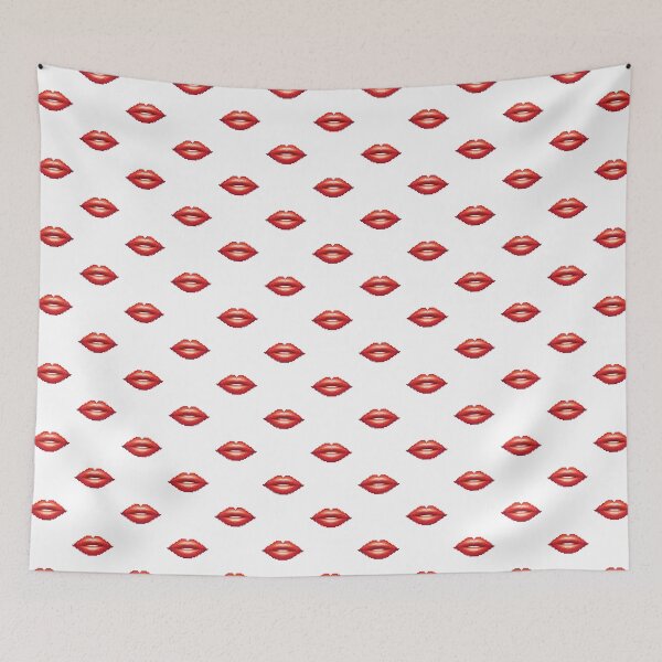 Item preview, Red lip, Pixel 8 bit, woman mouth designed and sold by Wissanu Mushtaprate.